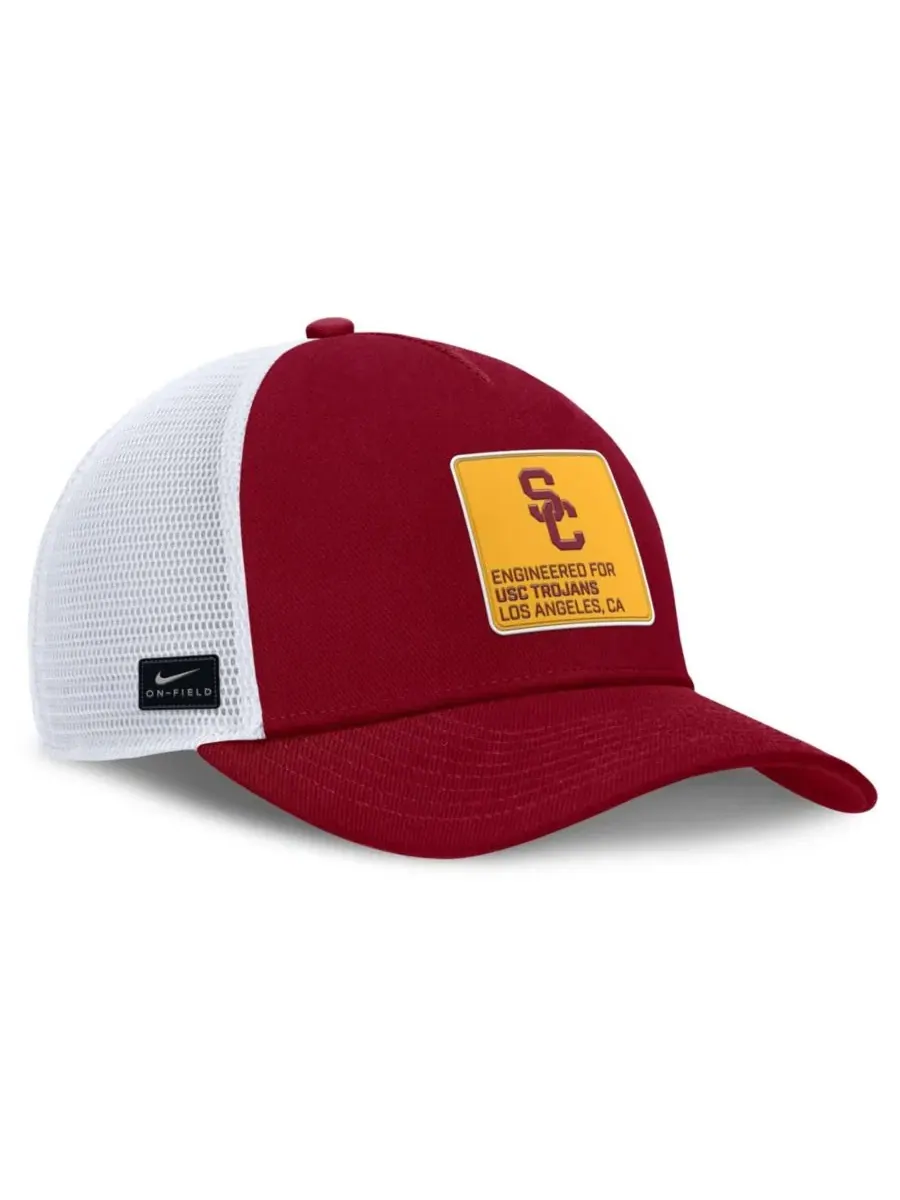 Кепка-тракер с высокой посадкой USC Trojans Nike — изображение 3 из 4, белый