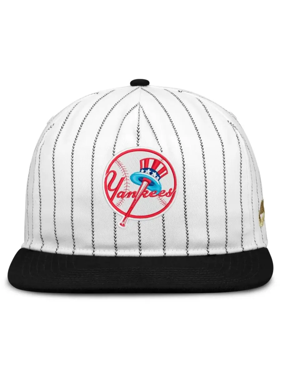 Бейсболка Nike, модель New York Yankees Cooperstown Collection Pro Adjustable Hat — изображение 2 из 4, белый черный