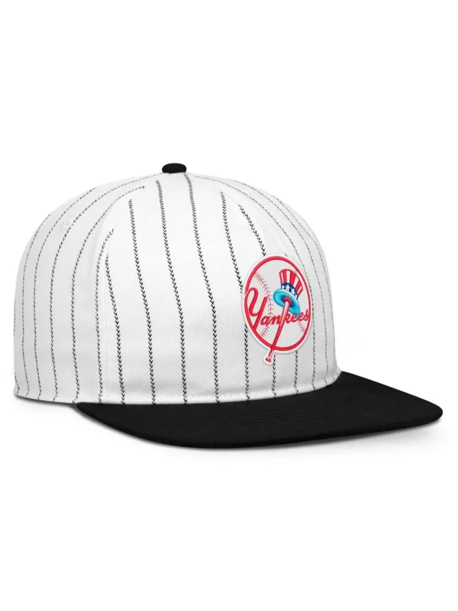Бейсболка Nike, модель New York Yankees Cooperstown Collection Pro Adjustable Hat — изображение 3 из 4, белый черный