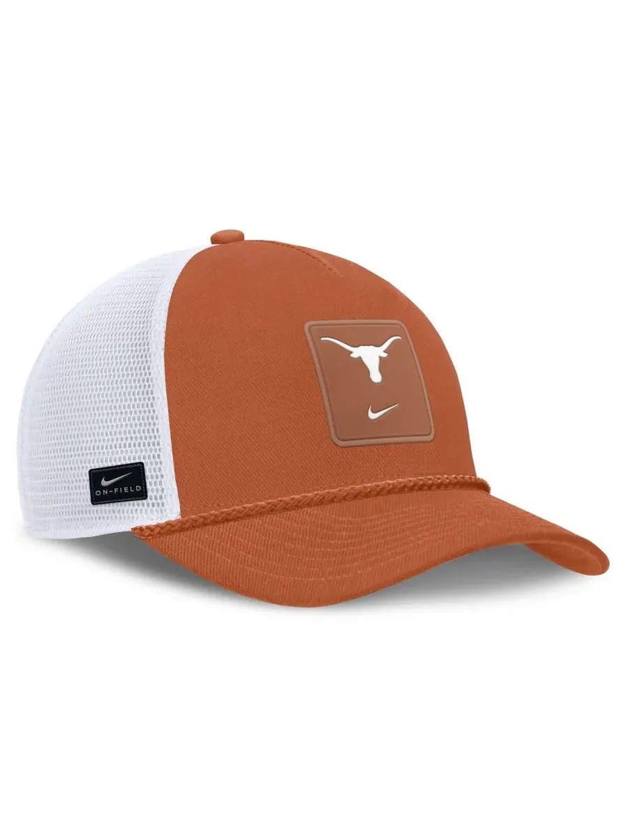 Кепка-тракер с сеткой Nike, модель 2026 On-Field Gameday Rope Trucker, Texas Longhorns, Texas — изображение 3 из 4