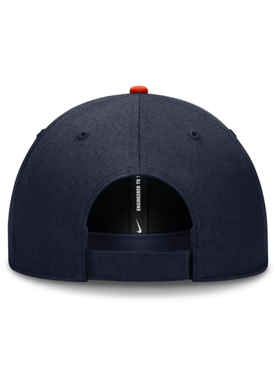 Кепка Nike с технологией Dri-FIT — изображение 4 из 4, темно-синий оранжевый