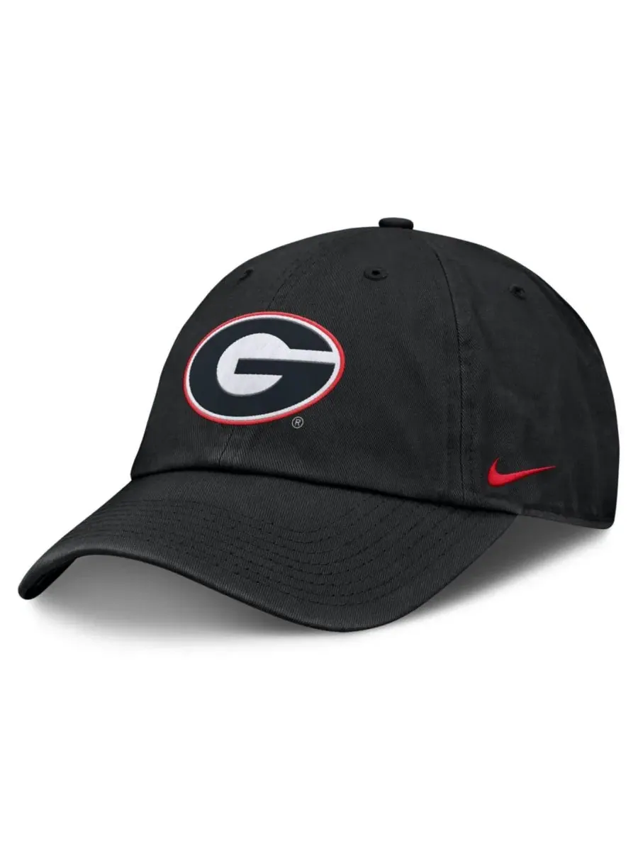 Бейсболка Nike Club Dri-FIT с вышитым логотипом Georgia Bulldogs — изображение 1 из 4, черный