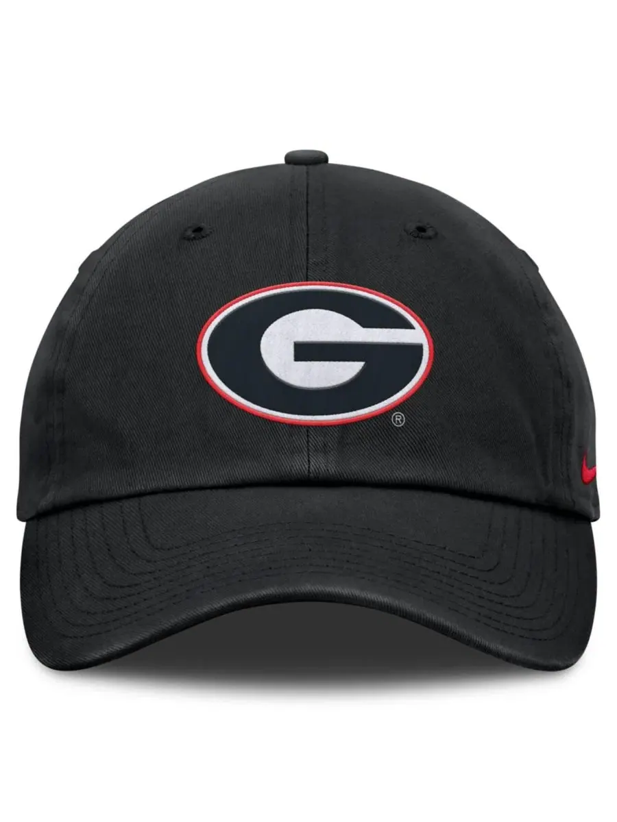 Бейсболка Nike Club Dri-FIT с вышитым логотипом Georgia Bulldogs — изображение 2 из 4, черный