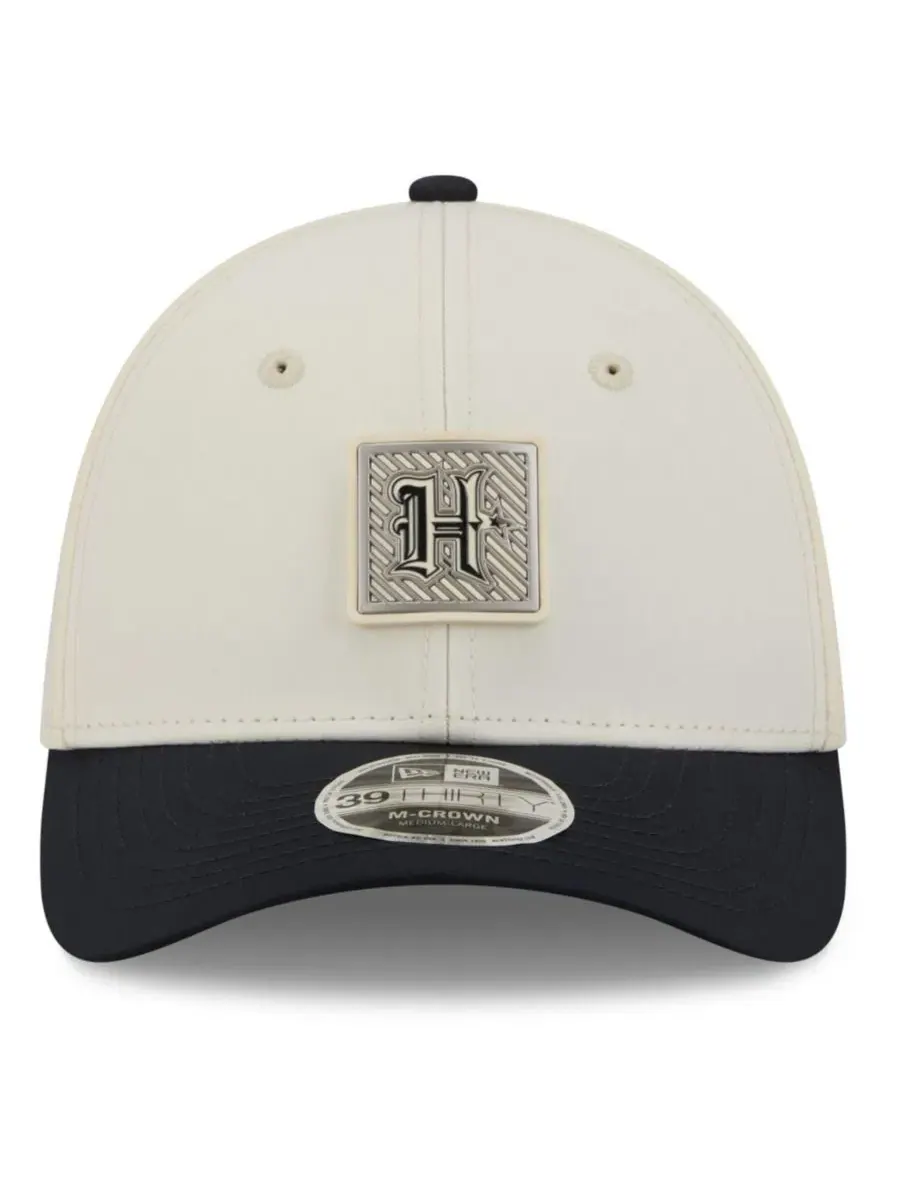 Кепка New Era 39THIRTY Flex Hat с принтом, Houston Texans — изображение 2 из 5, кремовый темно-синий