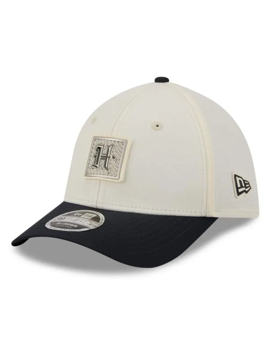 Кепка New Era 39THIRTY Flex Hat с принтом, Houston Texans — изображение 5 из 5, кремовый темно-синий