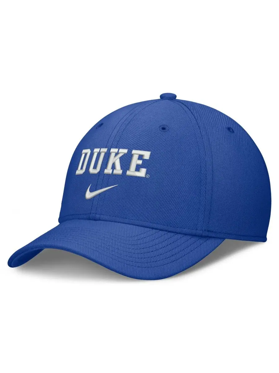 Кепка Duke Blue Devils Rise On-Field Swoosh Flex Dri-FIT Nike — изображение 1 из 4, королевский