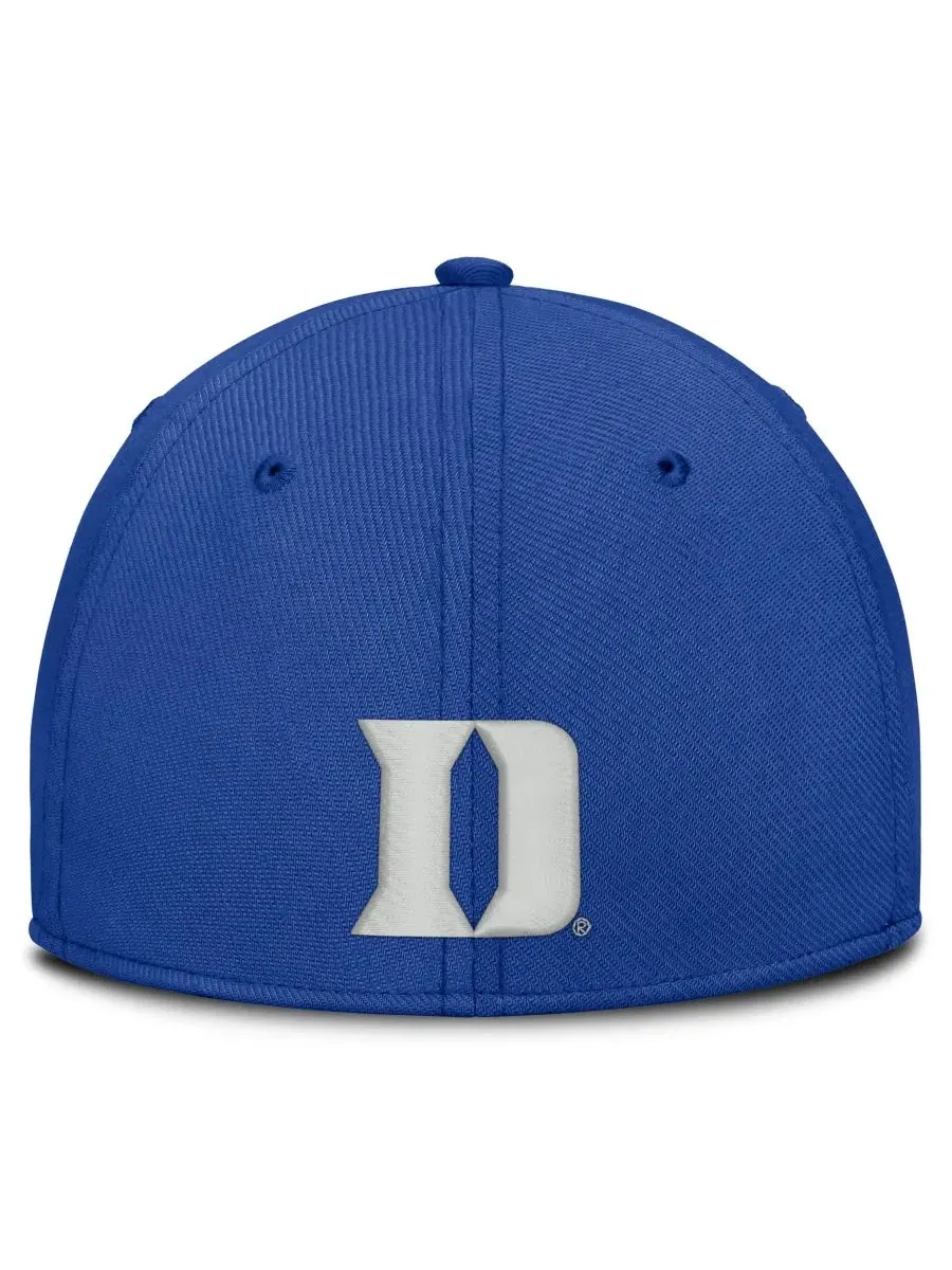 Кепка Duke Blue Devils Rise On-Field Swoosh Flex Dri-FIT Nike — изображение 4 из 4, королевский