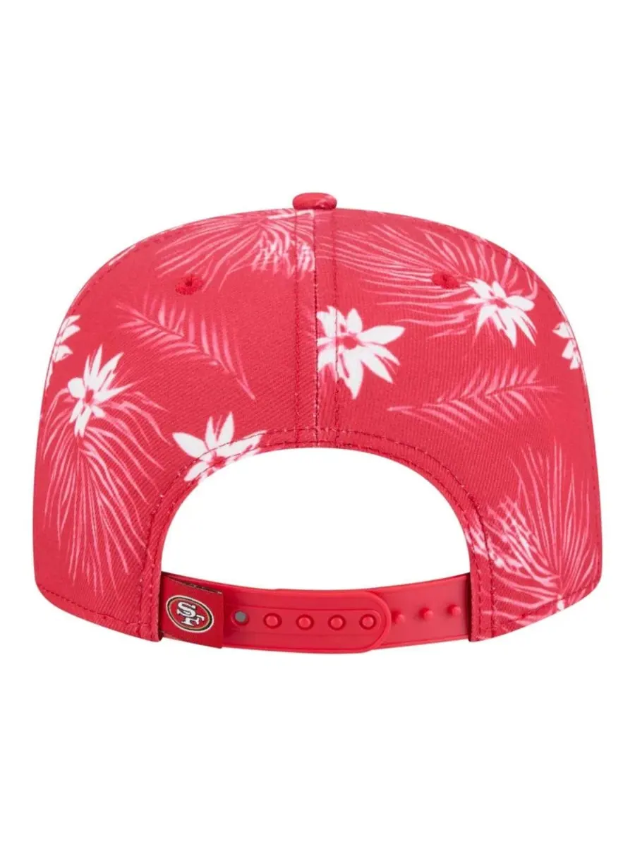 Кепка-снапбек с принтом Palm Print A-Frame 9FIFTY New Era — изображение 4 из 5, алый