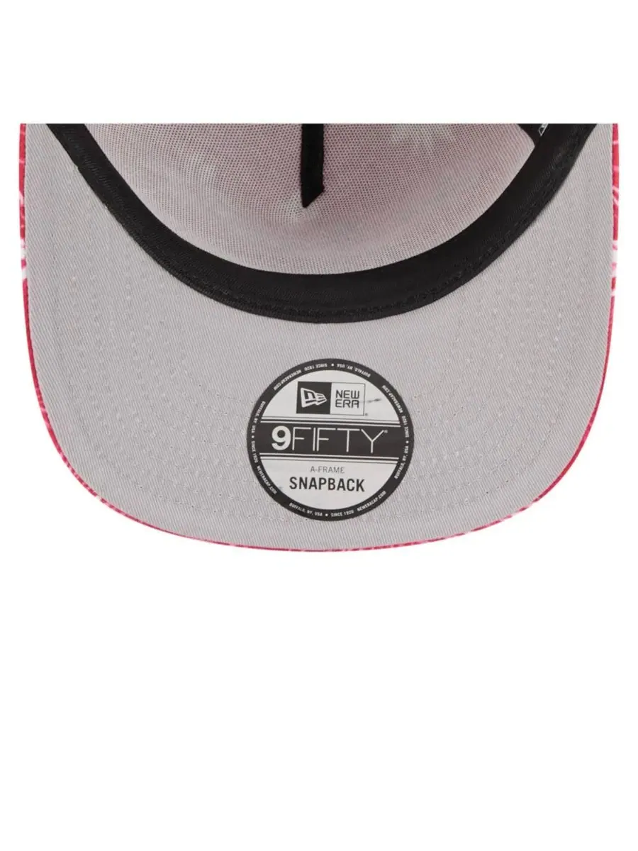 Кепка-снапбек с принтом Palm Print A-Frame 9FIFTY New Era — изображение 5 из 5, алый
