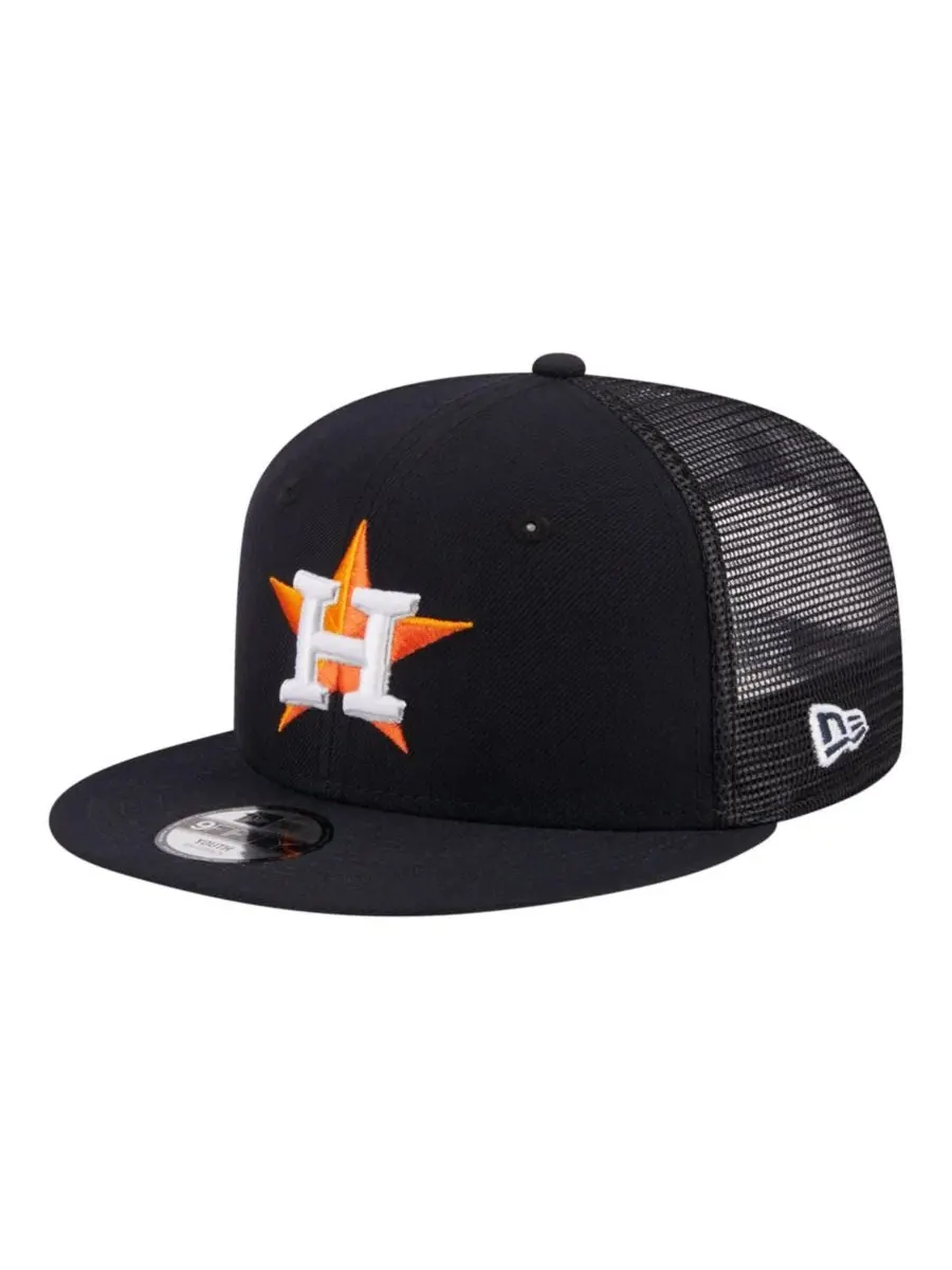 Кепка-снэпбек с вышитым логотипом New Era Houston Astros 9FIFTY — изображение 1 из 5, темно-синий