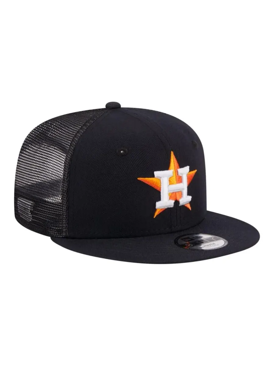 Кепка-снэпбек с вышитым логотипом New Era Houston Astros 9FIFTY — изображение 2 из 5, темно-синий