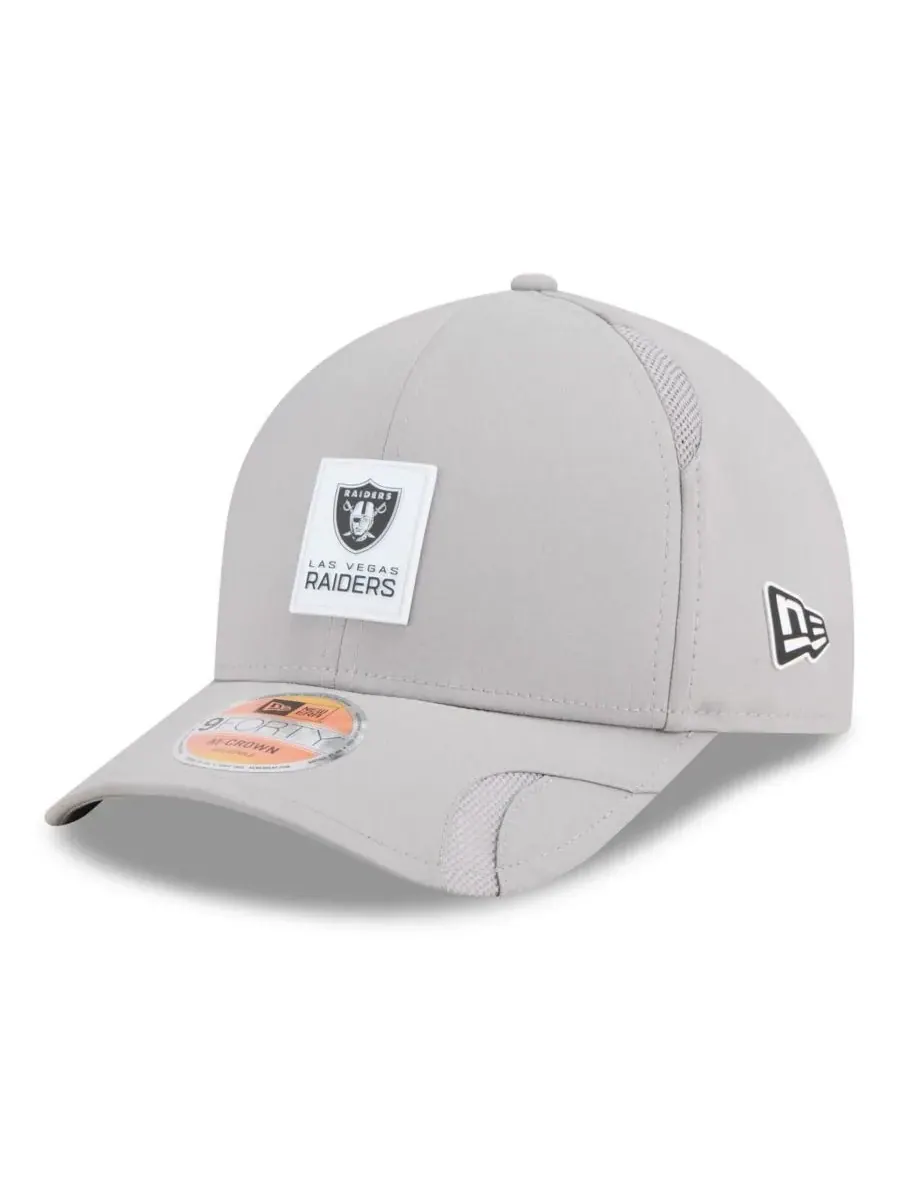 New Era Мужская серая регулируемая кепка Las Vegas Raiders 2025 Sideline M-Crown 9FORTY — изображение 1 из 5, серый