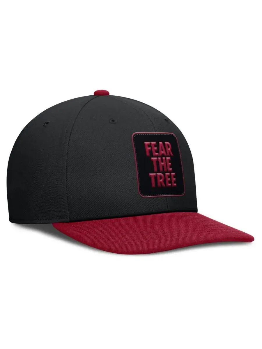 Nike Мужская черная/кардиналовая кепка Stanford Cardinal 2025 Sideline Campus Pro Local Snapback — изображение 3 из 4, черный