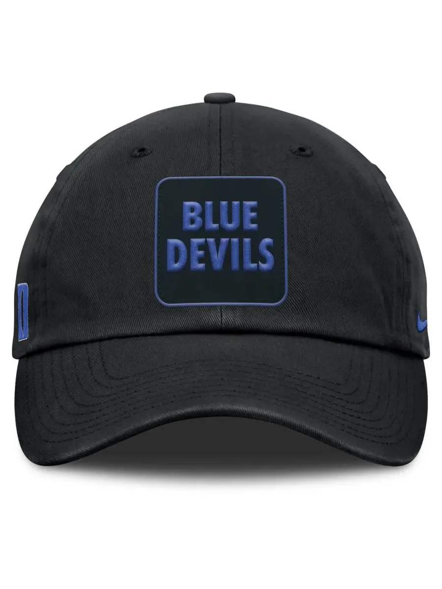 Nike Мужская черная регулируемая кепка Duke Blue Devils Local Club — изображение 2 из 4, черный