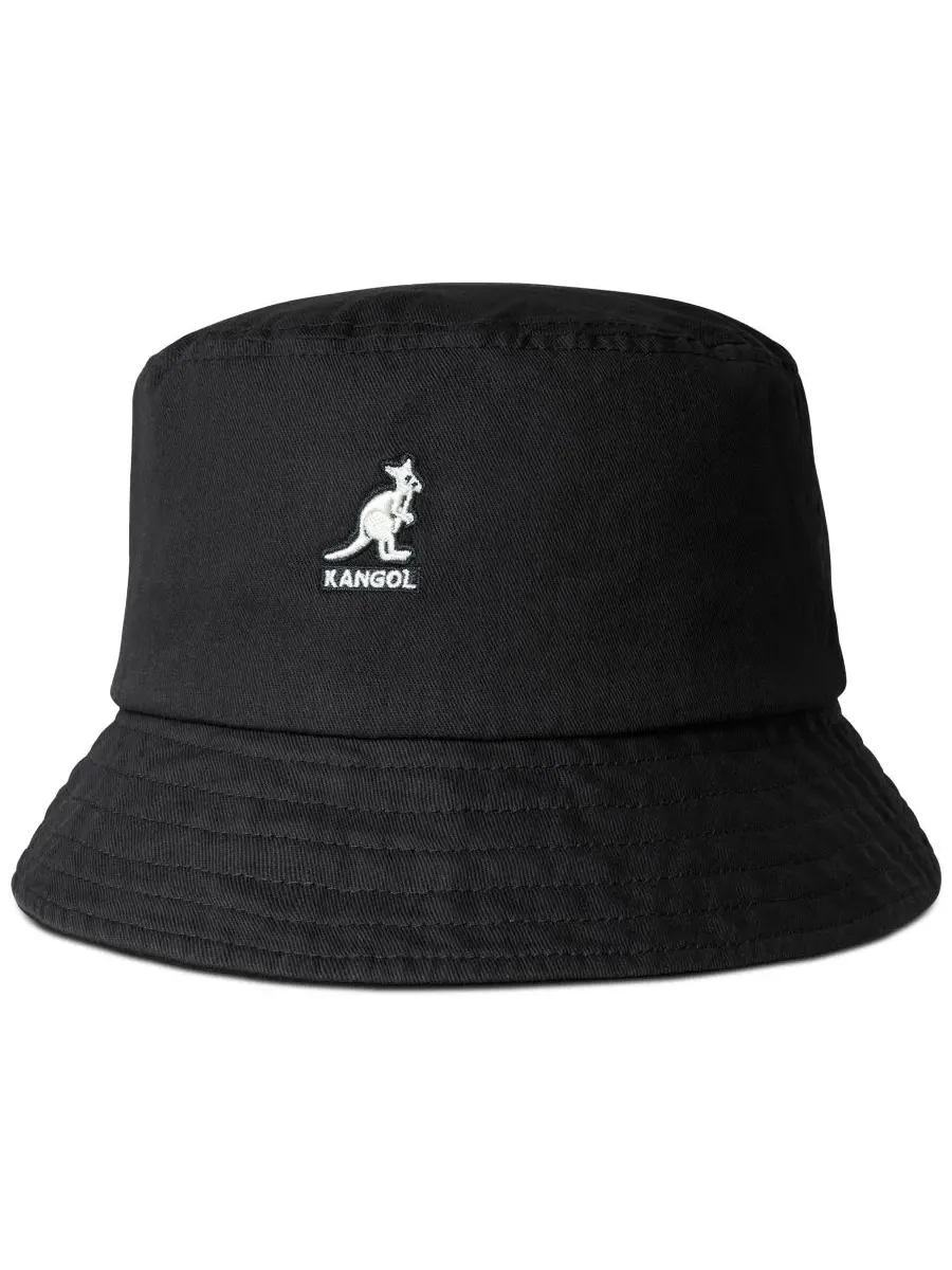 Мужская панама с эффектом потертости Kangol — черный