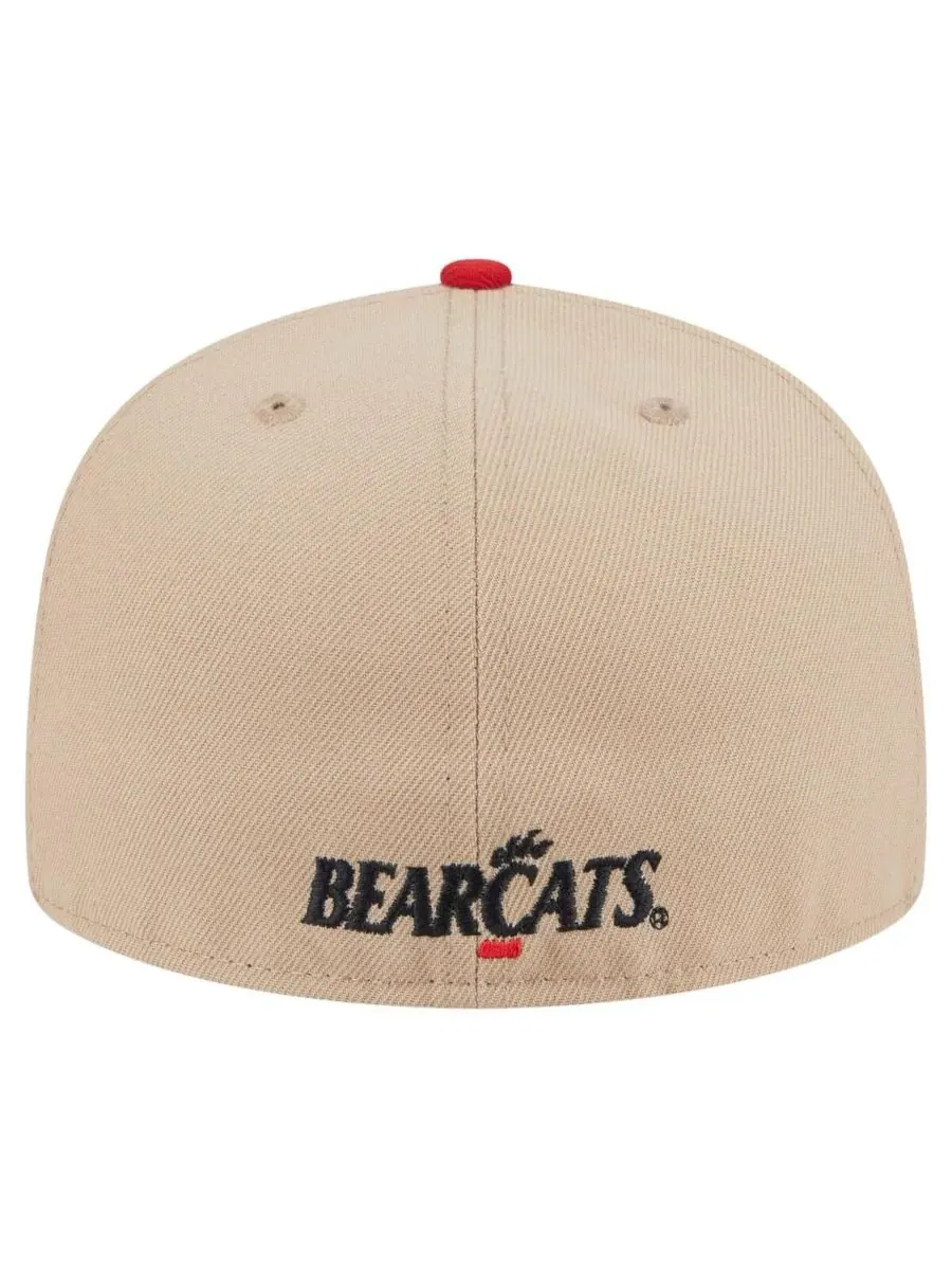 New Era Мужская кепка 59FIFTY цвета хаки с двухцветным дизайном, посвященная команде Cincinnati — изображение 2 из 5