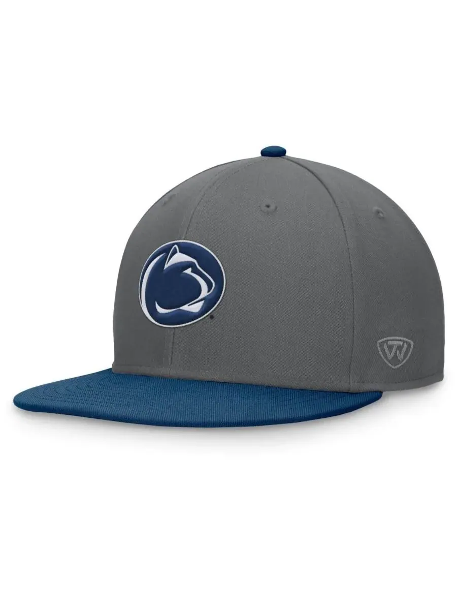 Top of the World Мужская двухцветная бейсболка Penn State Nittany Lions Rally серого/темно-синего — изображение 1 из 4