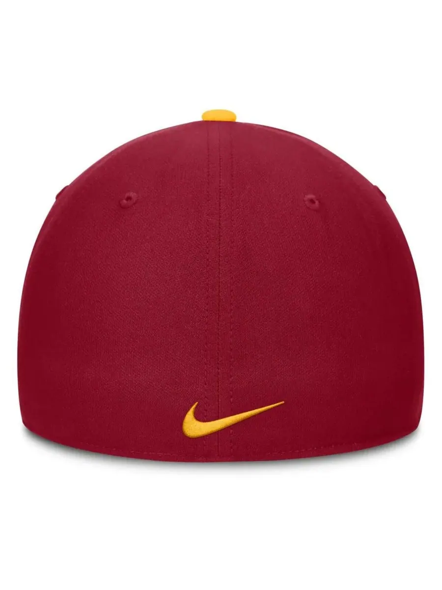 Мужская золотисто-кардиналовая бейсболка USC Trojans 2025 Sideline Rise Local Performance Flex Hat — изображение 2 из 4