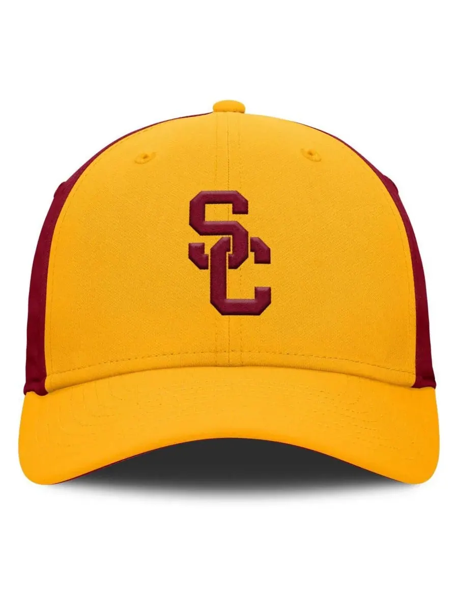 Мужская золотисто-кардиналовая бейсболка USC Trojans 2025 Sideline Rise Local Performance Flex Hat — изображение 4 из 4