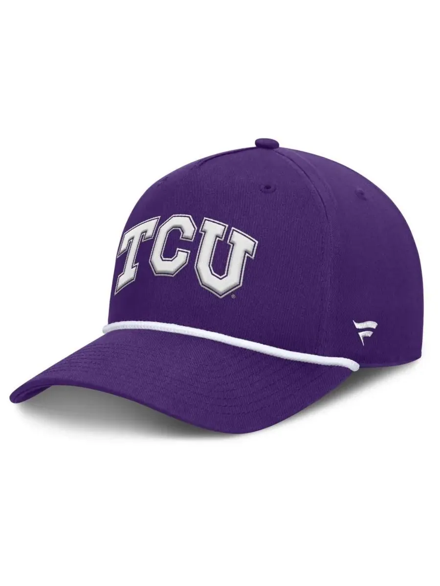 Fanatics Мужская фиолетовая кепка TCU Horned Frogs с регулируемым размером для фиксации фола — изображение 1 из 4, фиолетовый