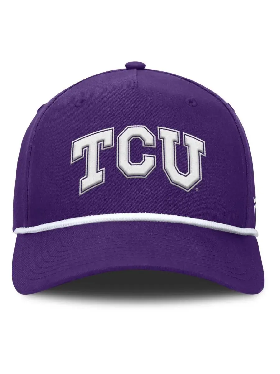 Fanatics Мужская фиолетовая кепка TCU Horned Frogs с регулируемым размером для фиксации фола — изображение 2 из 4, фиолетовый
