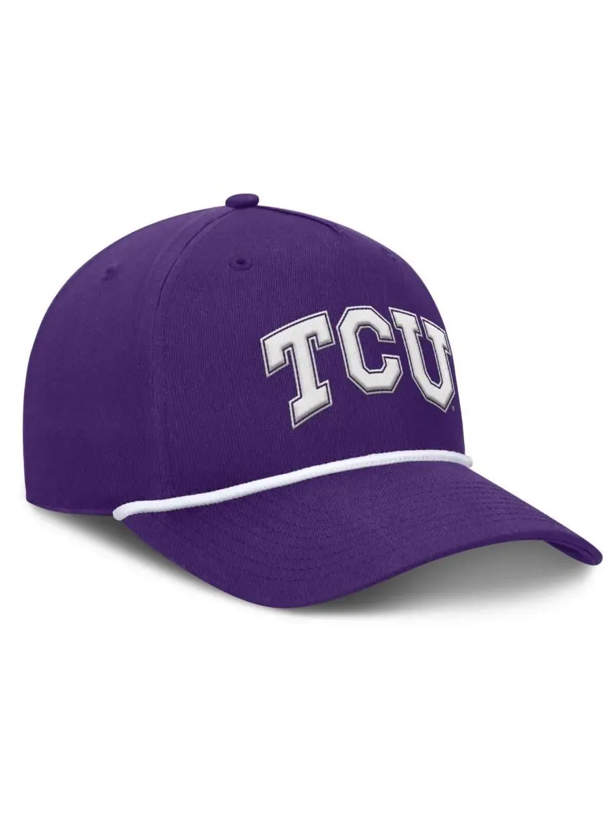 Fanatics Мужская фиолетовая кепка TCU Horned Frogs с регулируемым размером для фиксации фола — изображение 3 из 4, фиолетовый