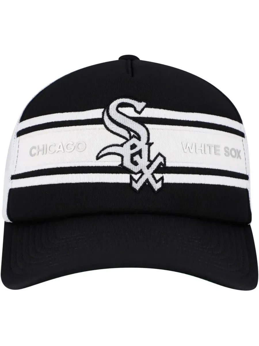 Mitchell & Ness Мужская черная регулируемая кепка-тракер Chicago White Sox Sideline — изображение 2 из 4, черный