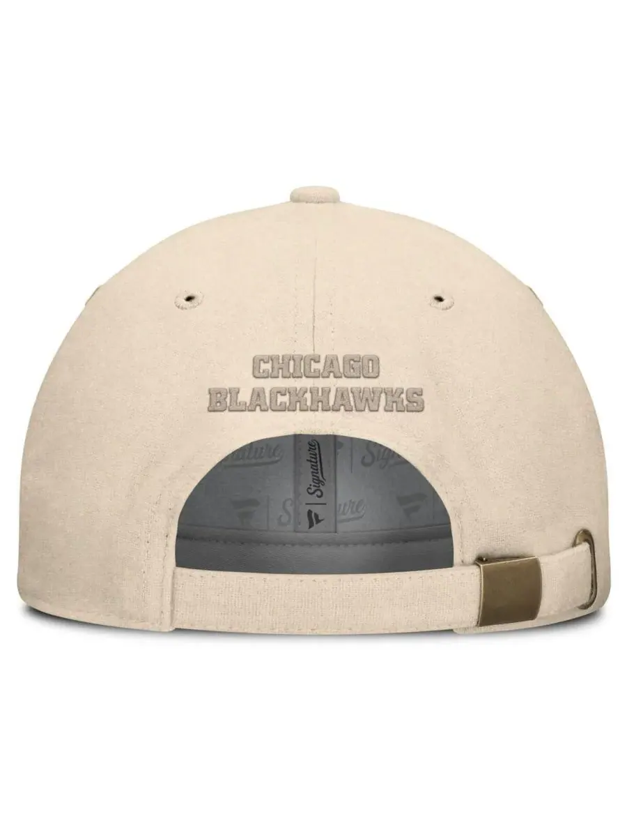 Fanatics Мужская регулируемая кепка из парусины с логотипом команды Chicago Blackhawks Front Office — изображение 3 из 4