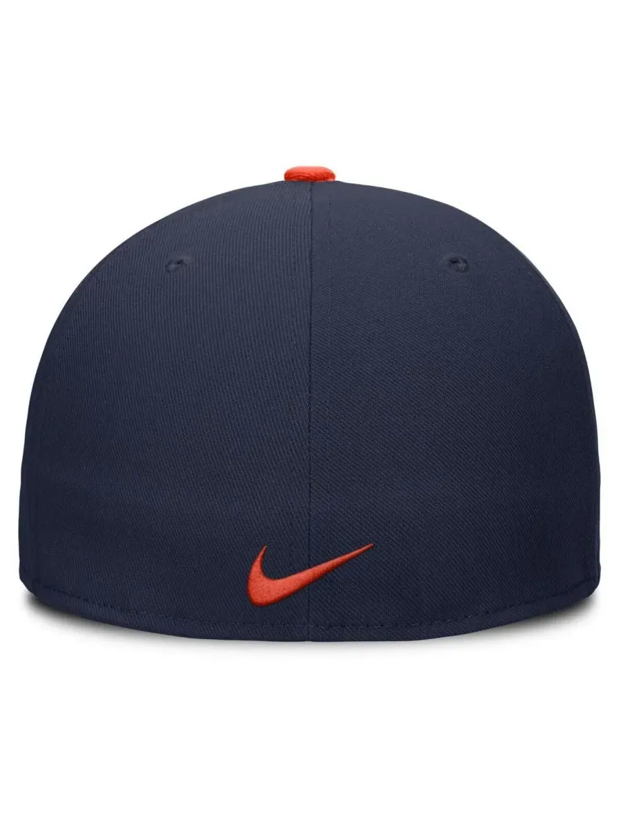Nike Мужская темно-синяя бейсболка Houston Astros True Performance Fitted Hat — изображение 2 из 4, темно-синий