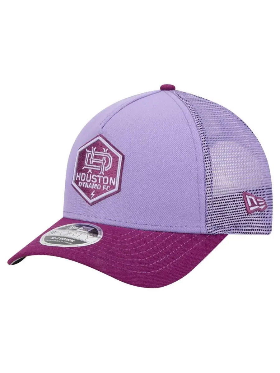 New Era Мужская фиолетовая регулируемая кепка-тракер Houston Dynamo FC Color Pack 9FORTY A-Frame — изображение 1 из 4