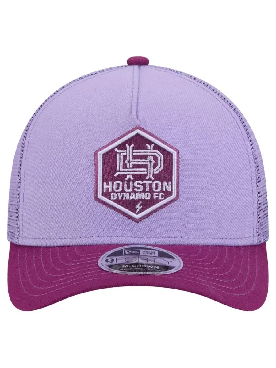 New Era Мужская фиолетовая регулируемая кепка-тракер Houston Dynamo FC Color Pack 9FORTY A-Frame — изображение 2 из 4