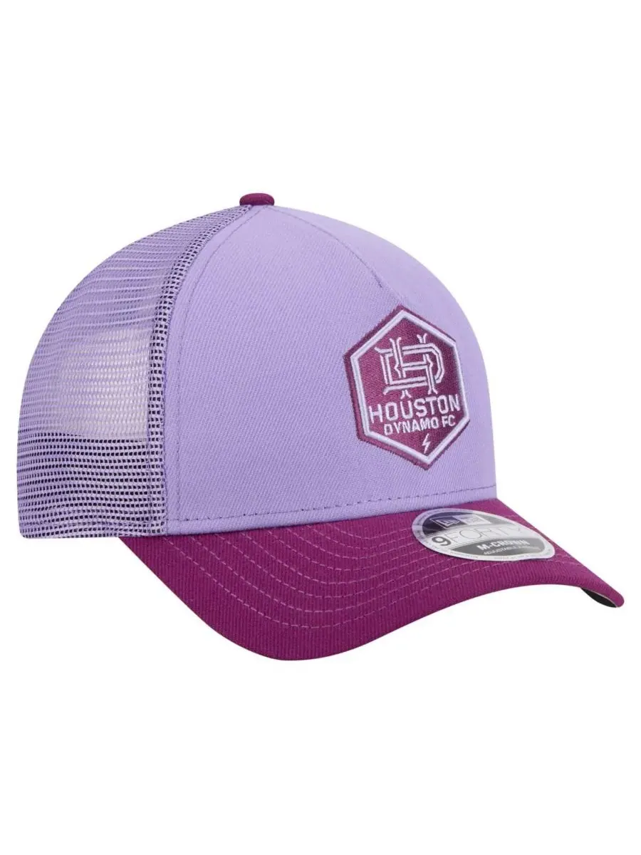 New Era Мужская фиолетовая регулируемая кепка-тракер Houston Dynamo FC Color Pack 9FORTY A-Frame — изображение 3 из 4