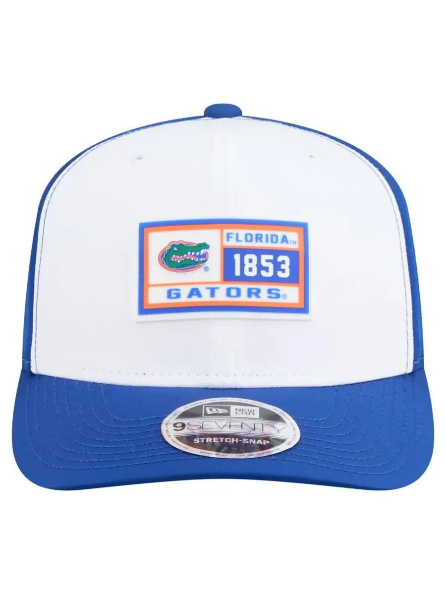 New Era Мужская белая/королевская бейсболка Florida Gators с перфорированной нашивкой, регулируемая — изображение 5 из 5
