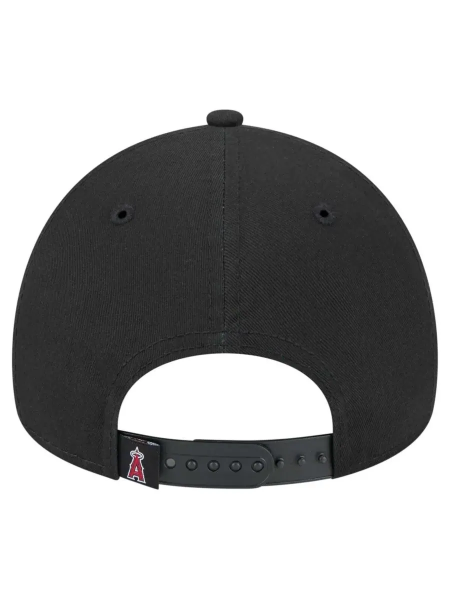 New Era Мужская черная регулируемая кепка Los Angeles Angels 9FORTY A-Frame — изображение 2 из 5, черный