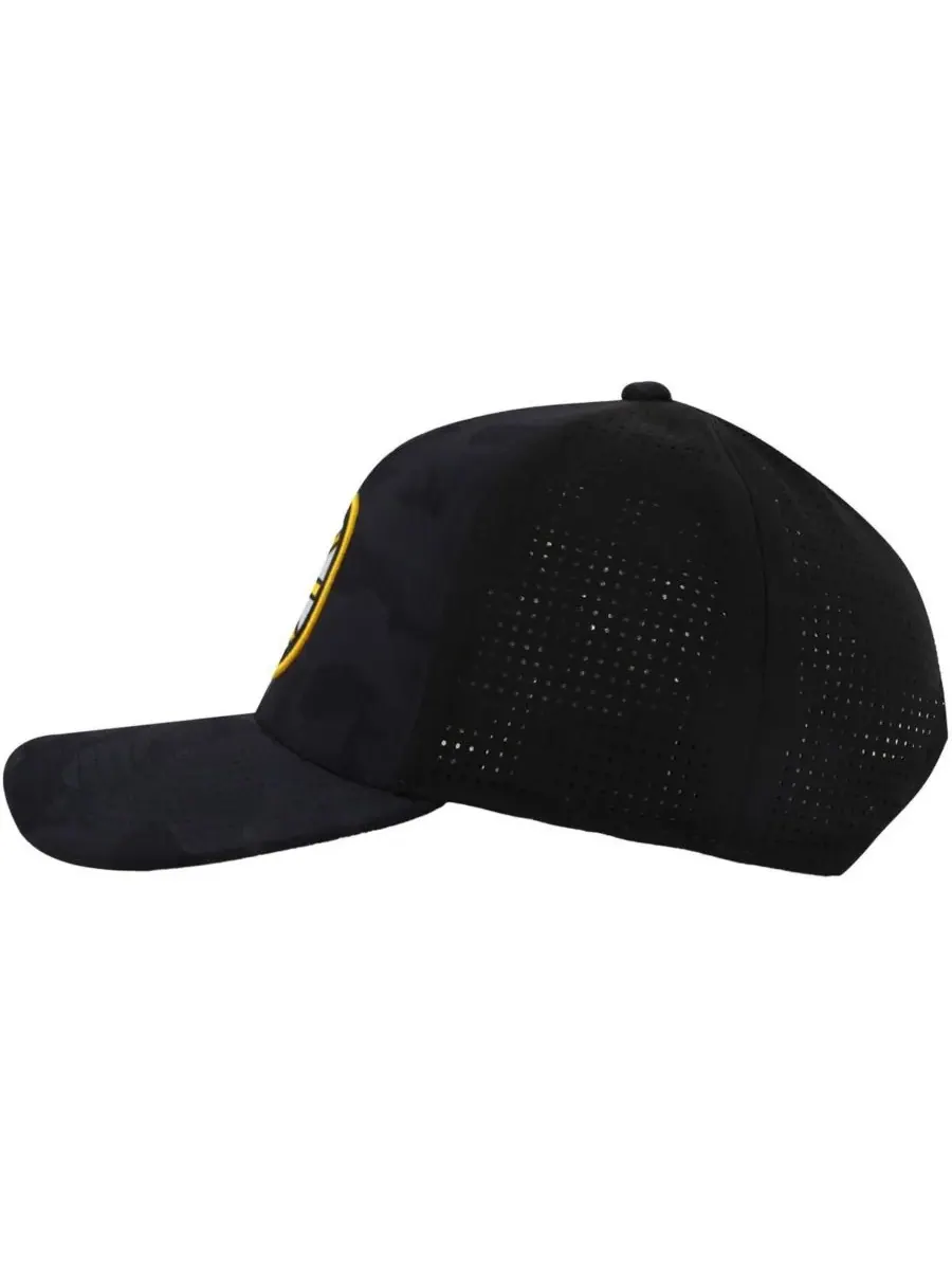 American Needle Мужская черная кепка Boston Bruins Valin Camo Super Tech с регулируемой высотой и — изображение 2 из 3