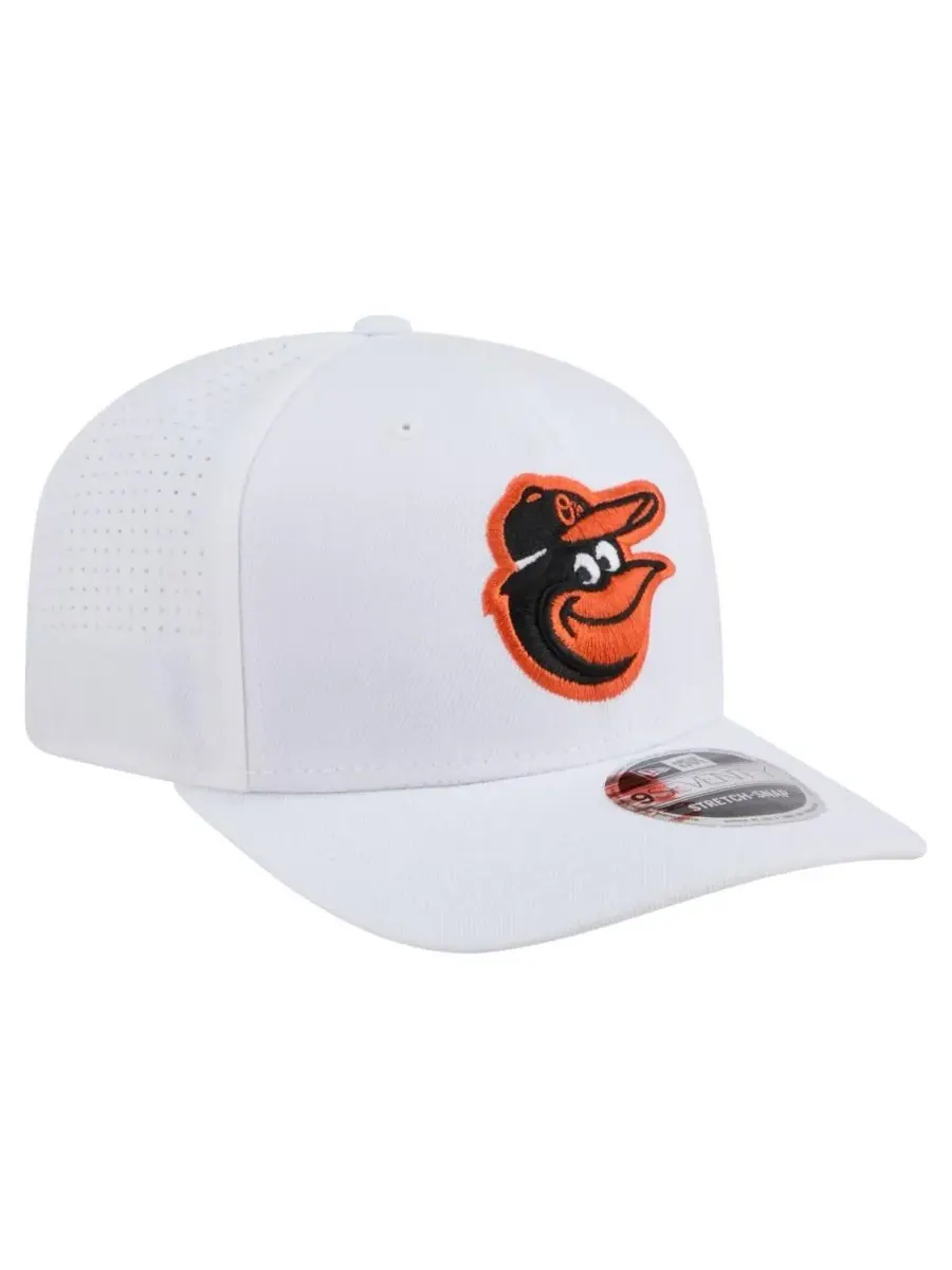 New Era Мужская белая регулируемая бейсболка Baltimore Orioles COOLERA 9SEVENTY — изображение 2 из 4, белый