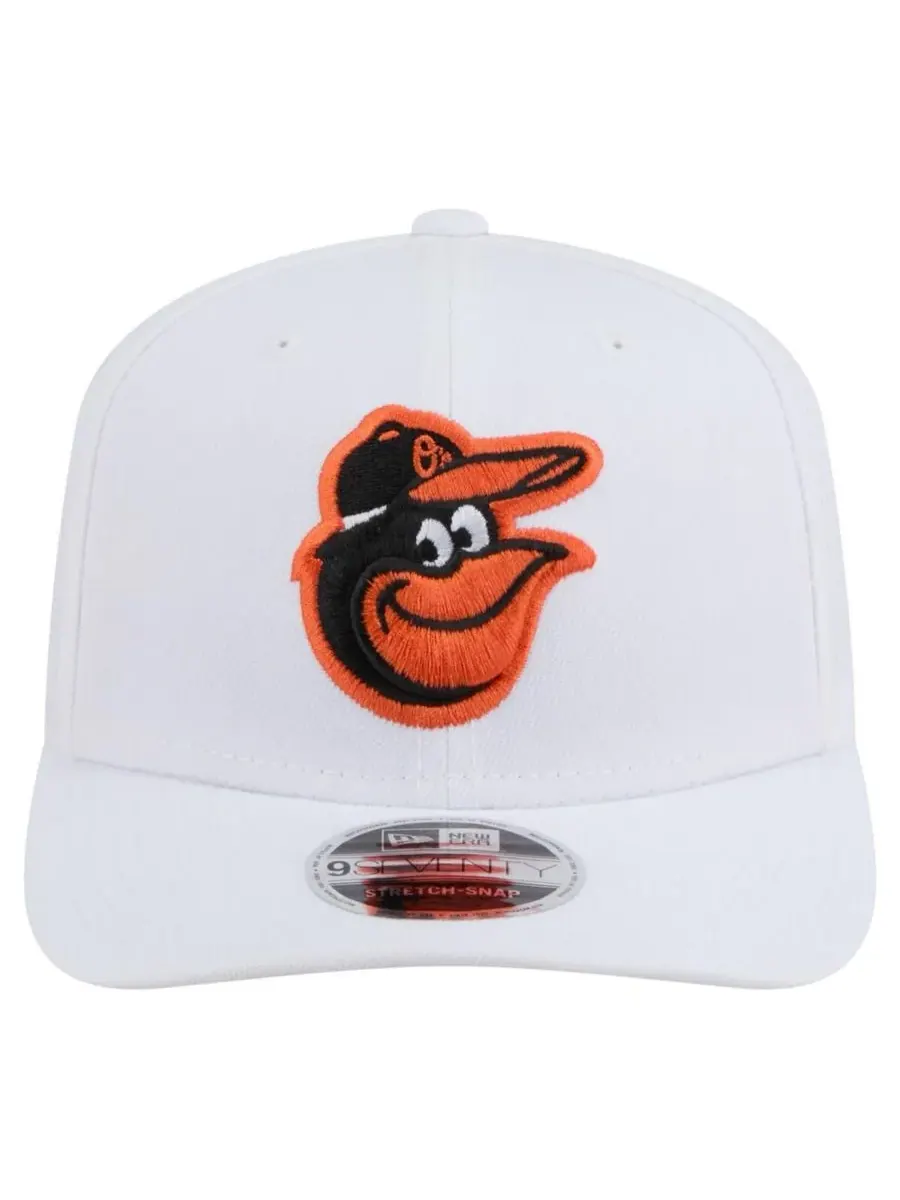 New Era Мужская белая регулируемая бейсболка Baltimore Orioles COOLERA 9SEVENTY — изображение 3 из 4, белый