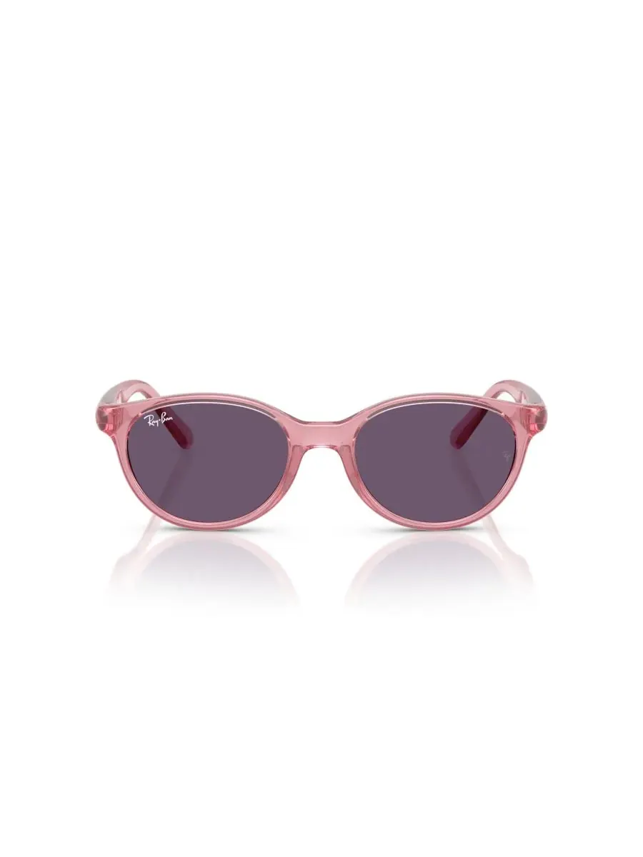 Детские солнцезащитные очки, RB9080S (для детей 7-10 лет) Ray-Ban Jr — изображение 4 из 6, прозрачный розовый