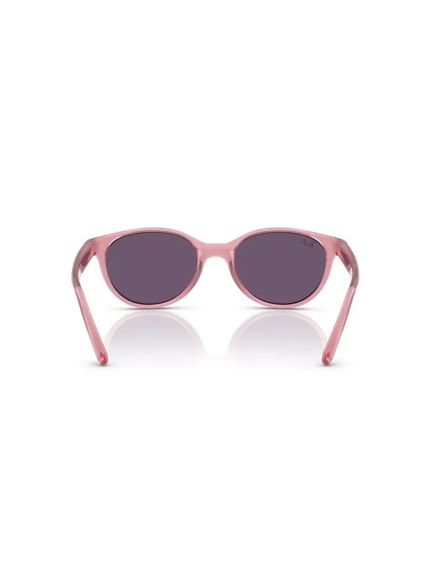 Детские солнцезащитные очки, RB9080S (для детей 7-10 лет) Ray-Ban Jr — изображение 5 из 6, прозрачный розовый