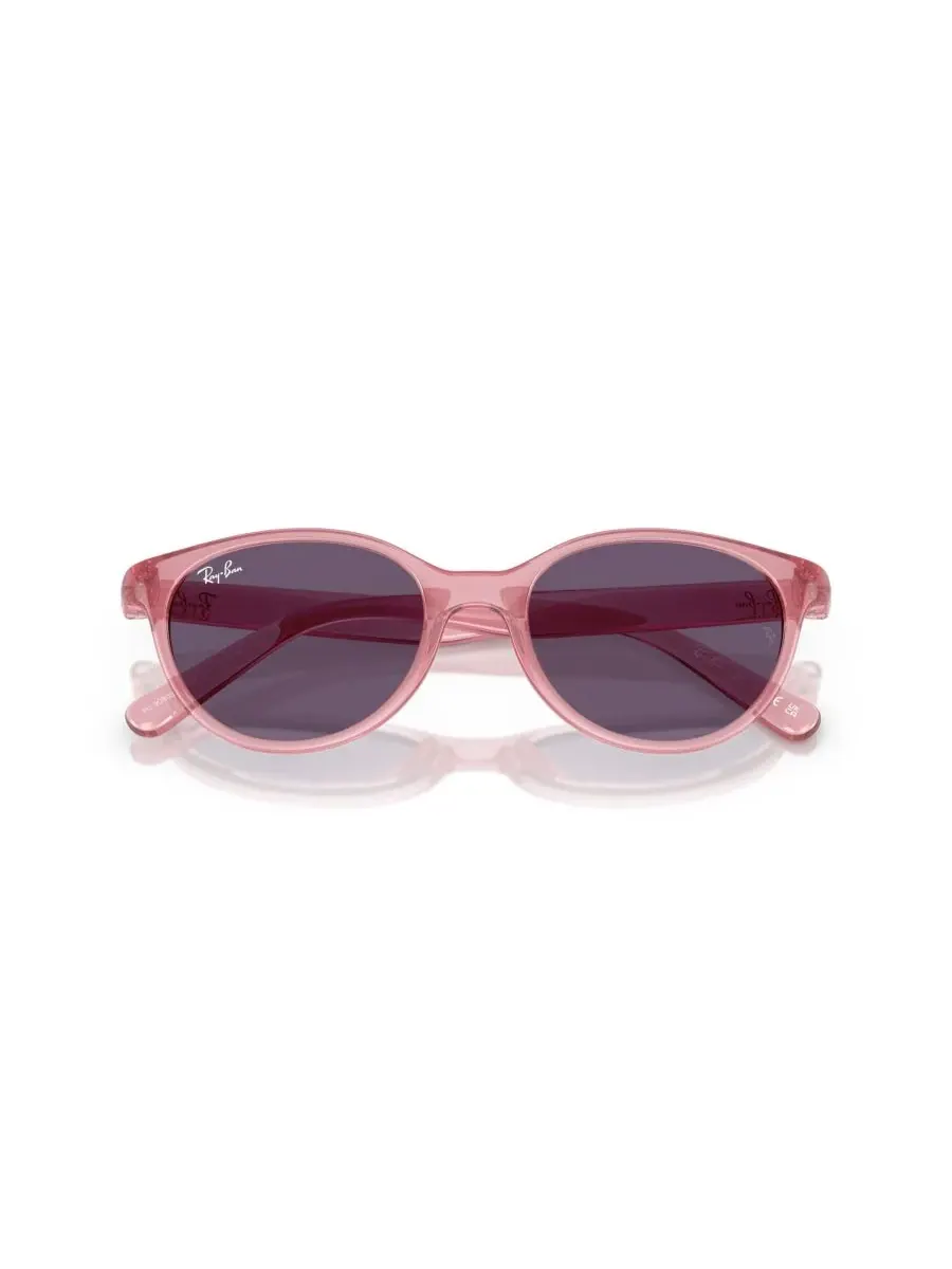 Детские солнцезащитные очки, RB9080S (для детей 7-10 лет) Ray-Ban Jr — изображение 6 из 6, прозрачный розовый