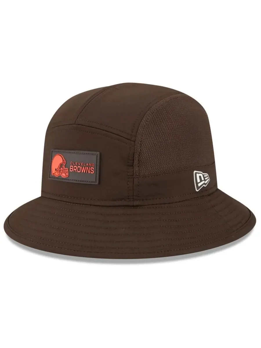 New Era Мужская коричневая панама Cleveland Browns 2025 Sideline