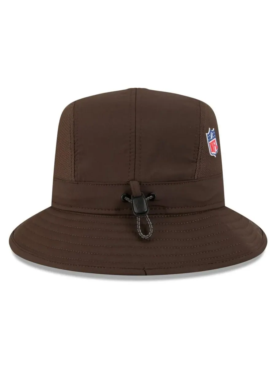 New Era Мужская коричневая панама Cleveland Browns 2025 Sideline — изображение 3 из 5, коричневый