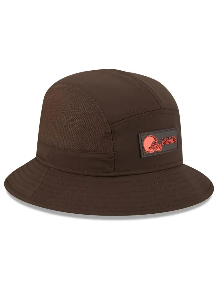 New Era Мужская коричневая панама Cleveland Browns 2025 Sideline — изображение 4 из 5, коричневый