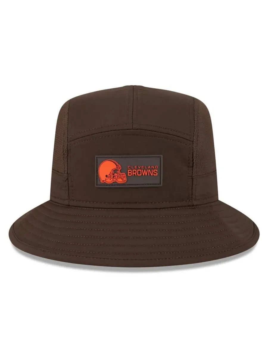 New Era Мужская коричневая панама Cleveland Browns 2025 Sideline — изображение 5 из 5, коричневый