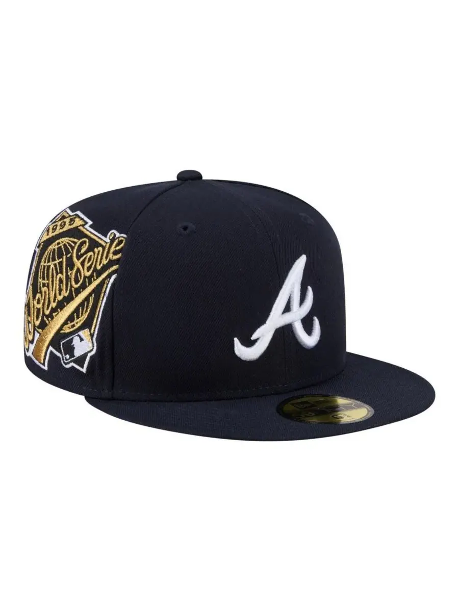 Кепка New Era Atlanta Braves Hidden Hit 59FIFTY — изображение 1 из 5, темно-синий