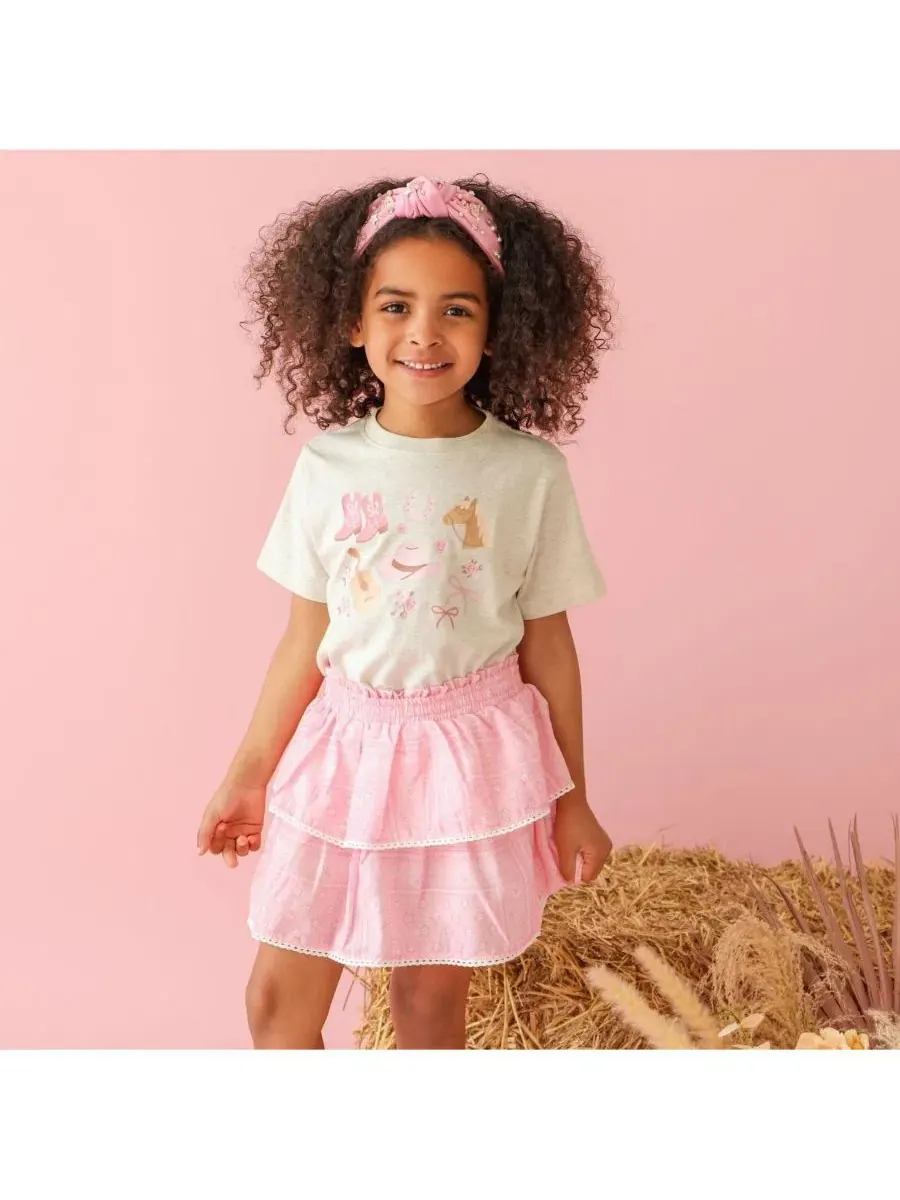 Повязка на голову с кристаллами Cowgirl Cutie Western Gemstone Sweet Wink — изображение 2 из 5, розовый