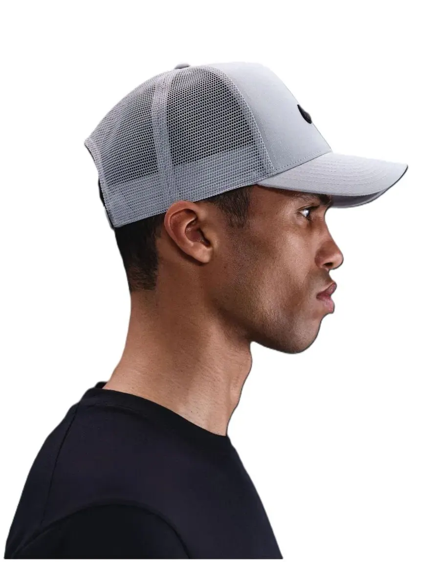 Кепка-тракер Nike Swoosh Rise с высокой посадкой — изображение 2 из 2, серый