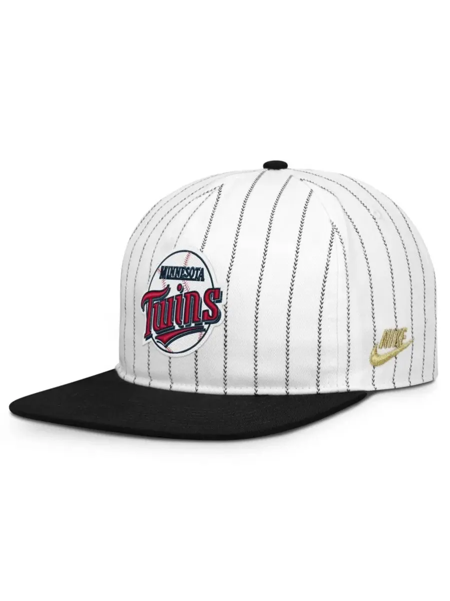 Кепка Nike Minnesota Twins Cooperstown Collection Pro Adjustable Hat — изображение 1 из 4, белый черный