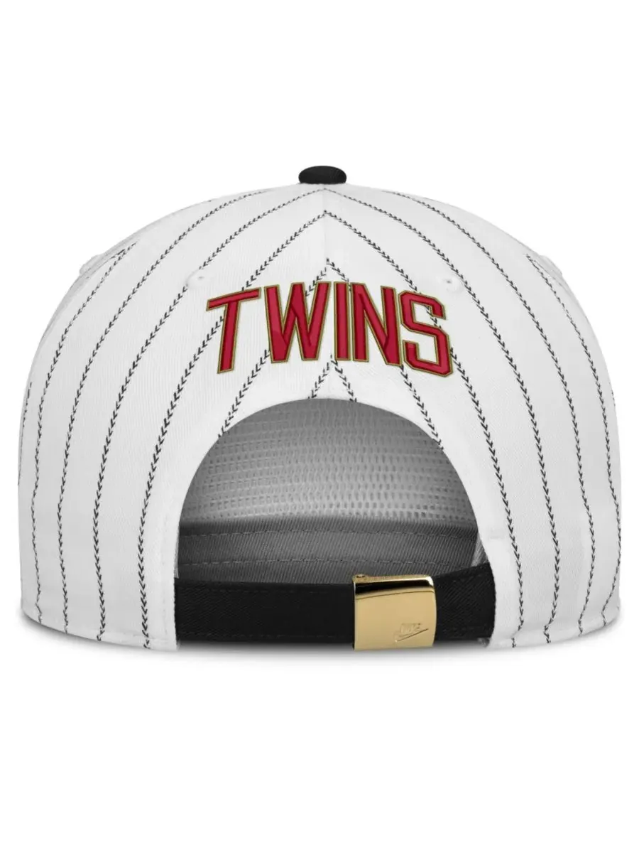 Кепка Nike Minnesota Twins Cooperstown Collection Pro Adjustable Hat — изображение 4 из 4, белый черный