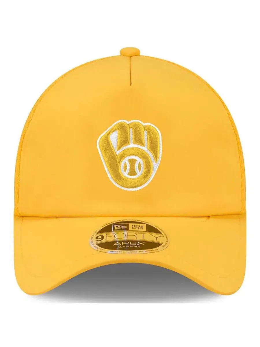Кепка-тракер с вышивкой Milwaukee Brewers, модель 2026 New Era — изображение 4 из 4, золото